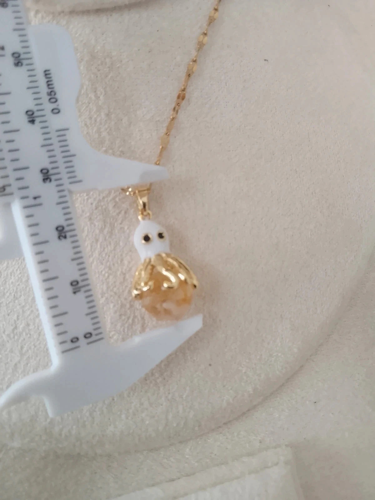 Faceted Citrine Stone Octopus Tentacle Necklace – photo 2
